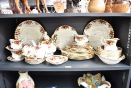 A selection of Royal Albert Old Country Rises pattern tea and dinner wares, to include teapot,