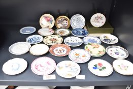 A group of miniature ceramic plates, to include Lilien Porzelain Austria, Royal Worcester, Spode,