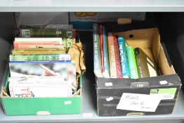 Two box's full of of sporting novels, manly cricket novels, to include The Dunlop Cricketer's