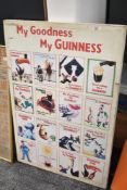 A 'My Goodness My Guinness' advertising sign, h92cm x w61cm
