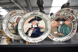 A set of 6 Royal Doulton fine bone china plates, each decorated with