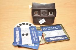 A vintage view-master with full colour picture reels, subjects include Walt Disney characters,