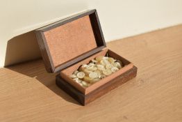 A quantity or miniature buttons in freshwater shell, pearlised plastic and other materials,