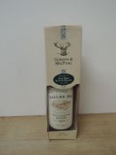 A bottle of Dallus Dhu Single Highland Malt Scotch Whisky, bottled by Gordon & Macphail, distilled