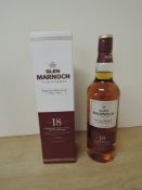 A bottle of Glen Marnoch Cask Reserve 18 Year Old Highland Single Malt Scotch Whisky, Limited