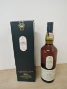 A bottle of 1990's Lagavulin 16 Year Old Single Islay Malt Whisky, 43% vol, 1 Litre, in card box