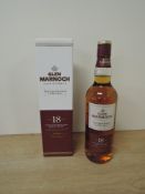A bottle of Glen Marnoch Cask Reserve 18 Year Old Highland Single Malt Scotch Whisky, Limited