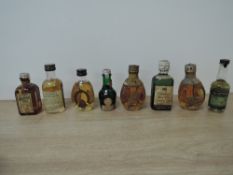 Alcoholic Miniatures, Haigs Dimple Scotch Whisky 70 proof with spring tops x2, later Dimple Deluxe