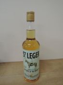 A bottle of St Leger Leger Light Scotch Whisky, label states 40fl oz 40% vol, bottle stamped 70cl to