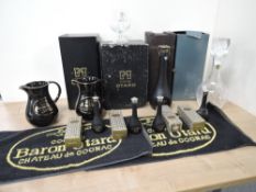 Otard XO Cognac Collection, four Miniatures, all 40% vol and 5cl all boxed, larger bottle without