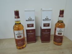 Two bottles of Glen Marnoch Speyside Single Malt Scotch Whisky, Bourbon Cask Finish, Limited