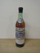 A bottle of 1948 J & F Martell Very Old Pale Cognac, Three Star, Imported and Distributed under