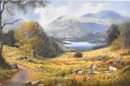 After Paul Harley (British b.1943) colour print 'Ullswater' a pleasing pastoral scene, signed and