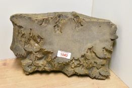 A former Stead McAlpin wooden printing block, used in the production of patterned cloth/material,