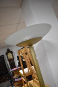 A modern uplighter standard lamp