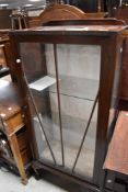 An early 20th Century china cabinet, height approx. 125cm