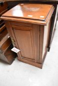A Victorian mahogany pot cupboard