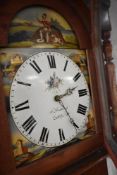 A 19th Century mahogany long cased clock having 30 hour movement and painted dial , named for J