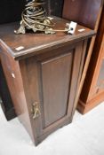 A Victorian mahogany pot cupboard