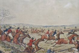 Thomas Fielding (British, 1758-1820) after Henry Alken (British, 1774-1850) hand coloured