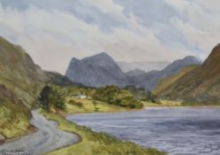 Local interest* Monica Barry (British 1917-2014) watercolour 'Crummock Water' signed and entitled