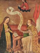 Artist unknown, 20th century colour print of painting from around 15th century, depicts The
