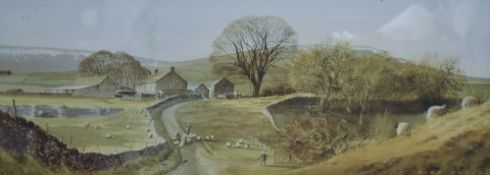 Local Interest* After Alan Ingham (British 1920-1994) colur print, lakeland farm scene, within a