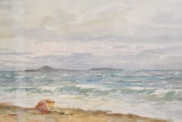 Tom Clough (British 1867-1943) watercolour, appealing coastal scene, signed lower left within a