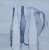 After Giorgio Morandi (Italian 1890-1964) colour print 'Still Life 1951', within wide white mount