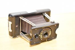 A Soho Model B folding camera in bakelite