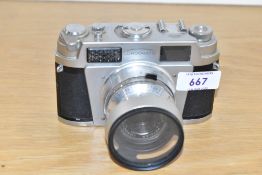 A Leidolf Lordomatic 35mm camera circa 1955 with Lordonar 1:2,8 5cm lens