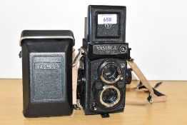 A Yashica Mat 124G reflex camera