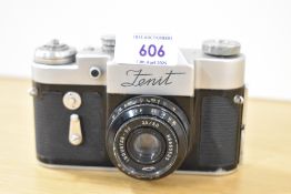 A Zenit 3M camera with Industar -50 1:3,5 50mm lens