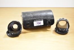 A Pair of Korvette Aux lenses, a wide angle and a telephoto