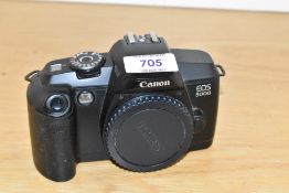 A Canon EOS 5000 camera body