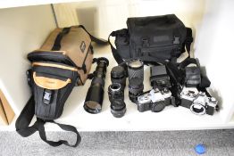 Two Minolta Cameras. A Minolta X300 camera body, a Minolta XD7 camera body, selling with Minolta