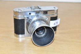 An Agilux Agimatic 35mm camera circa 1956 with Agilux 1:2,8 45mm lens