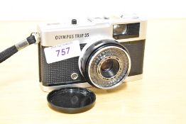 An Olympus Trip 35 camera with D Zuiki 1:2,8 40mm lens