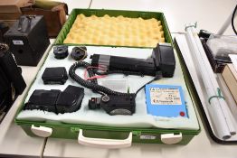 A Metz 45 Flash unit and Nissin 360 flash system in fitted plastic case