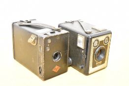 Two Box Cameras, A Brownie Six-20 Model C and an Agfa