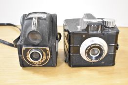 Two 1950's cameras. An Ilford Envoy and an Ensign Ful-Vue