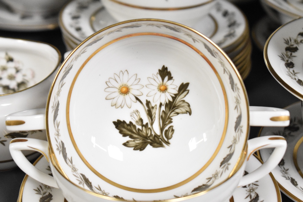 A Royal Worcester Bernina pattern fine bone china dinner service, decorated with gold colour - Image 2 of 3