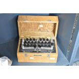 An early 20th century Griffin & George Limited resistence box, impressed patent No.P3888, L29cm