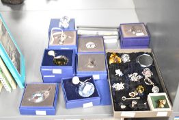 A group of Swarovski jewellery, to include broaches and earrings ect