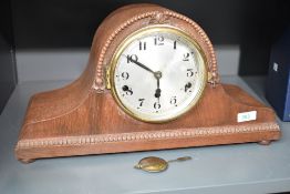 An early 20th century 'Nelson' Mantree mantel clock having Westminister chimes, L47cm Condition