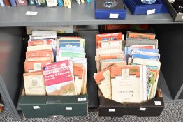 Four boxes containing Ordnance Surveys and road maps of various country's, to include Spain,