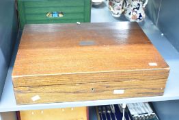 A Mappin & Webb oak canteen of silver plated cutlery, impressed marks for Mappin & Webb Princes