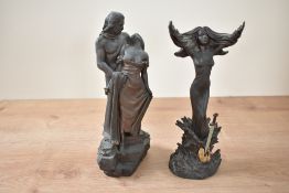 Two Heredities figures comprising 'The Last Embrace' model number AE030 151/2000 and 'The Lady of