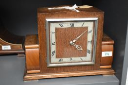 An Art Deco 'Sectric' mantel clock having WestMinster strike, recently re-wired, W31cm