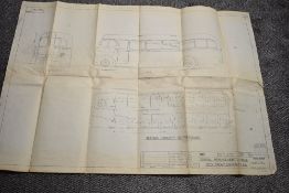 A Strachans carbon copy of a 1950's coach design, L100cm x H66cm, sold together with two other coach